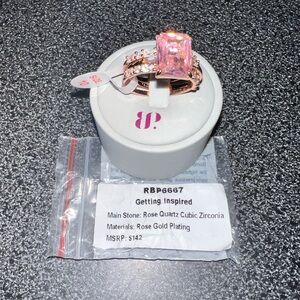 Getting Inspired Ring Bomb Party Size 10 Rose Gold Pink Middle Ring Comes Out